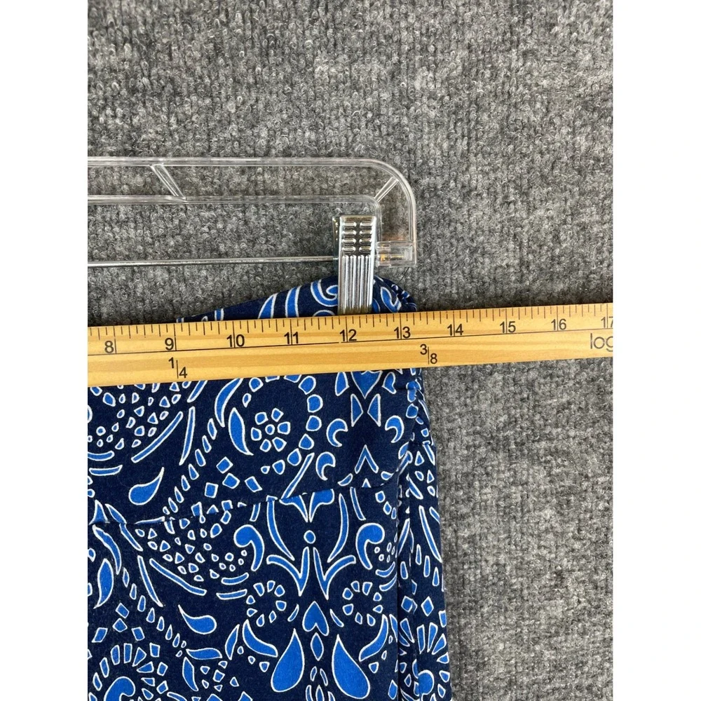 Cynthia Rowley Maxi Skirt Women Size S Blue Paisley Damask‎ Long Boho Skirt
